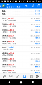 20180918FXMT4キャプチャー